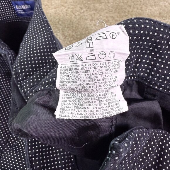 Old Navy Pants Womens Size 4 Black Polka Dot Harper Cropped 30x24 E739 - Picture 6 of 13